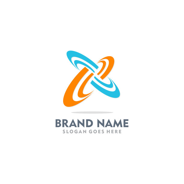 圆连接x彩色标志图片下载