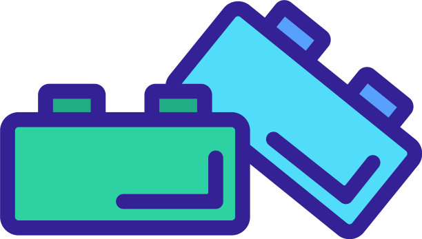 儿童积木图标孤立图片下载