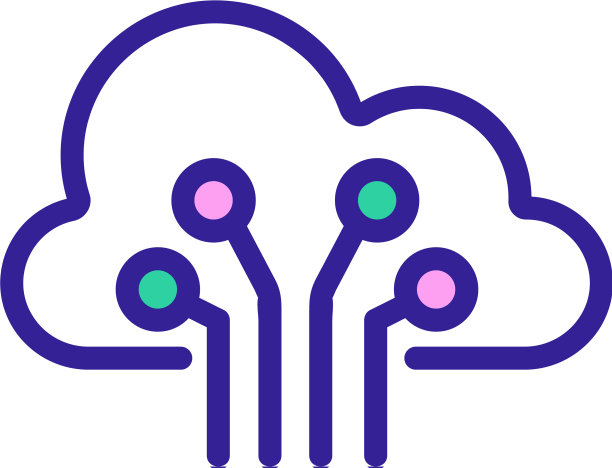 云存储图标孤立轮廓符号图片下载