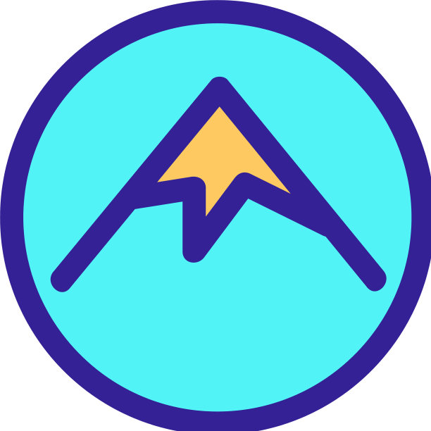 山图标孤立轮廓符号图片下载