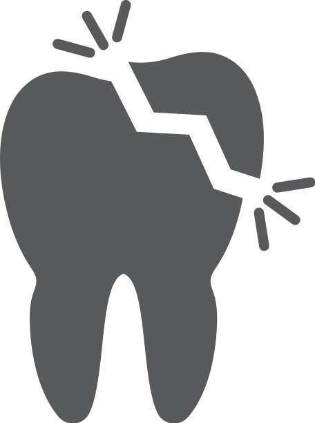 龋齿图标象征牙科疾病孤立图片下载