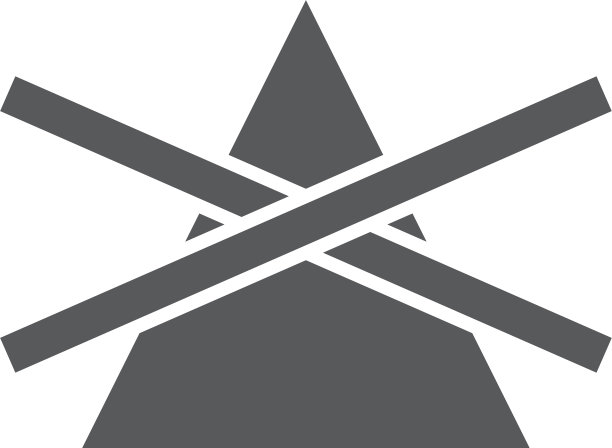 请勿漂白洗衣机标志（白色背景）图片下载