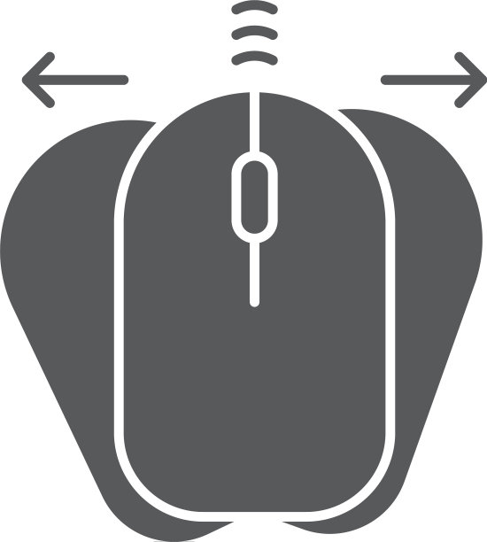 鼠标图标符号孤立在白色背景图片下载