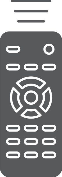 远程控制图标隔离在白色背景上图片下载