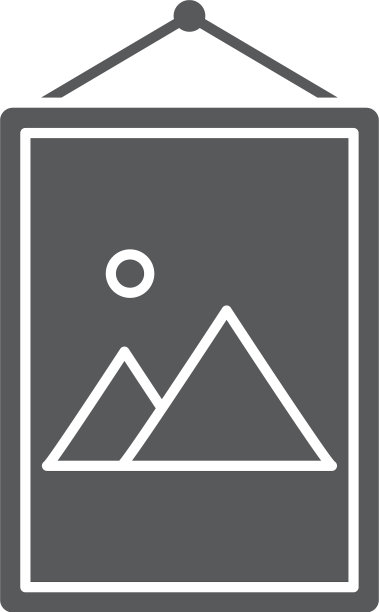 相框图标孤立在白色背景图片下载