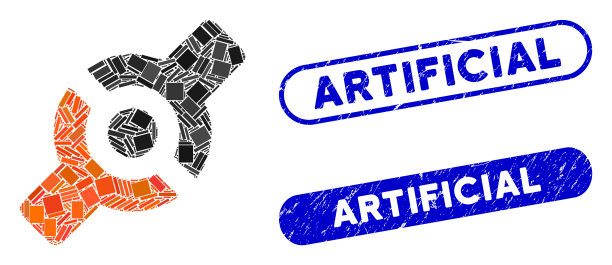 带有纹理的矩形马赛克人工接头图片下载