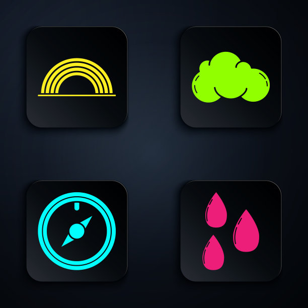 9、雨滴雨滴下彩虹随云风升起而来图片下载