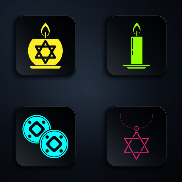 设置星大卫项链链燃烧图片下载