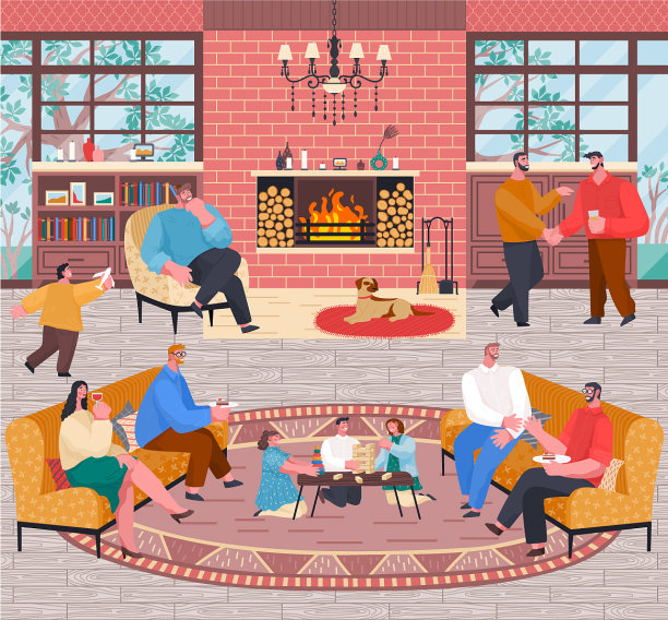 周末在家接待大公司图片下载