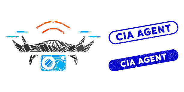 长方形马赛克图片间谍无人机遇险中央情报局图片下载