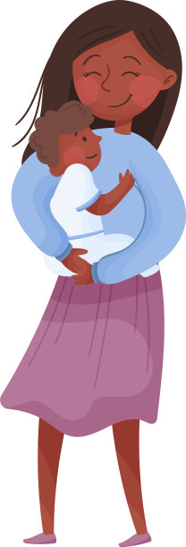 妈妈和她的孩子年轻的妈妈图片下载