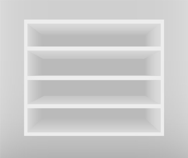 空木架孤立在墙上图片下载