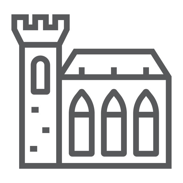 都柏林城堡线圣帕特里克节和图标图片下载