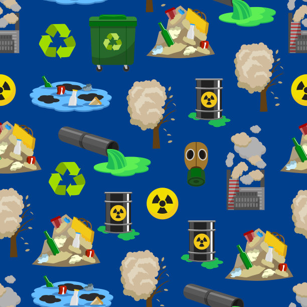 污染概念无缝图案背景3d图片下载