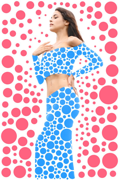 肖像与数字图形相结合图片下载