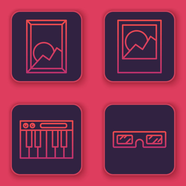 设置线画风景音乐合成器图片下载