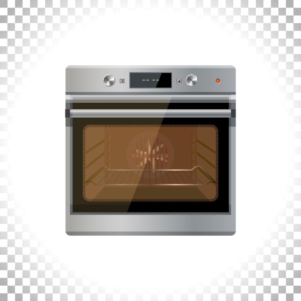 多功能烤箱，数字显示，触摸菜单，定时器，关门，亮灯。图片下载