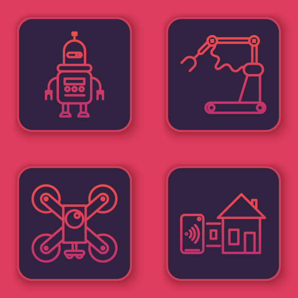 设置线机器人无人机飞行与行动摄像头图片下载