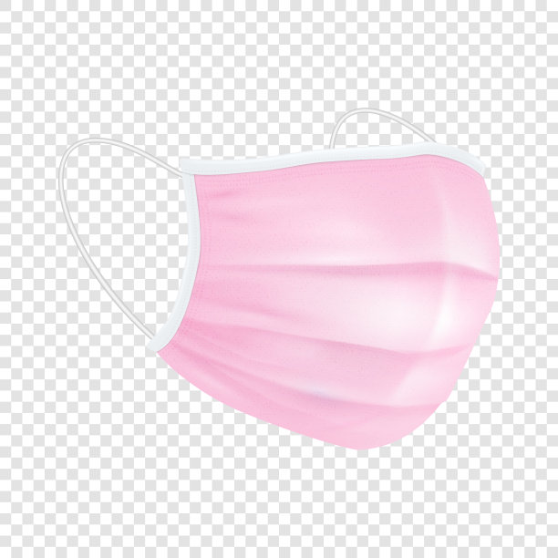 向量3d现实空白粉红色一次性呼吸呼吸医院污染保护面罩特写孤立。冠状病毒检疫:2019-nCoV, COVID-2019概念图片下载