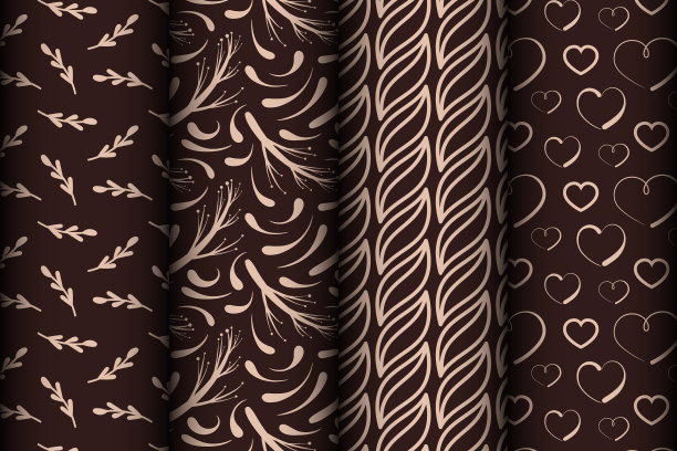 一组不同的无缝模式图片下载