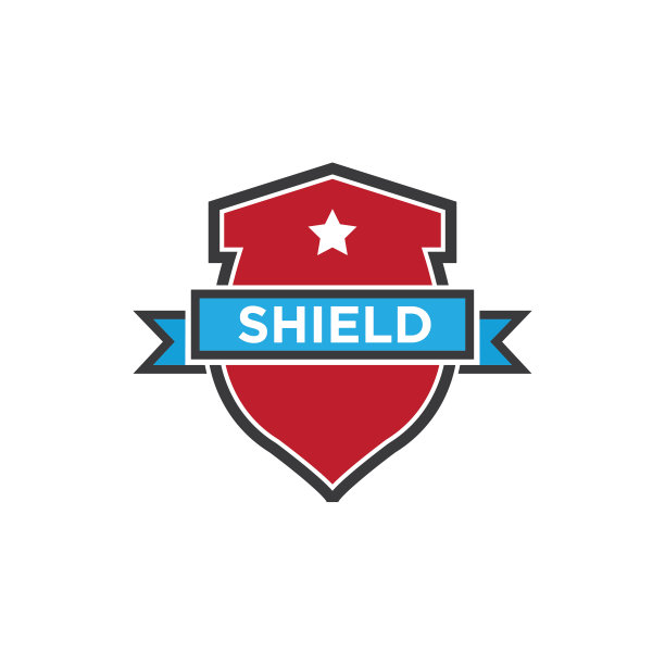 盾牌图标和符号矢量插图图片下载
