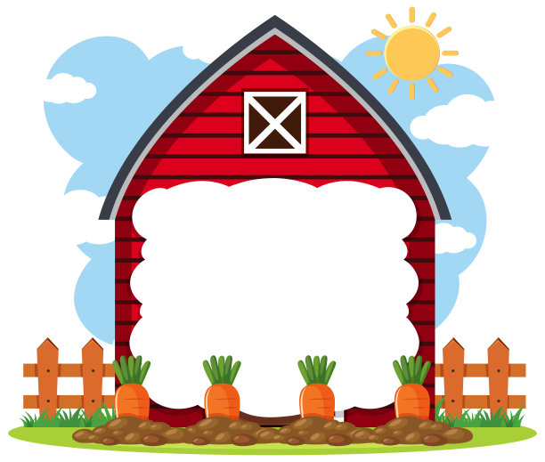 边框框架模板与园艺主题背景图片下载