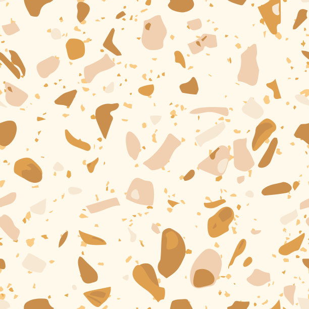 棕色水磨石无缝图案。纹理以大理石、花岗岩为主的矢量地板图片下载