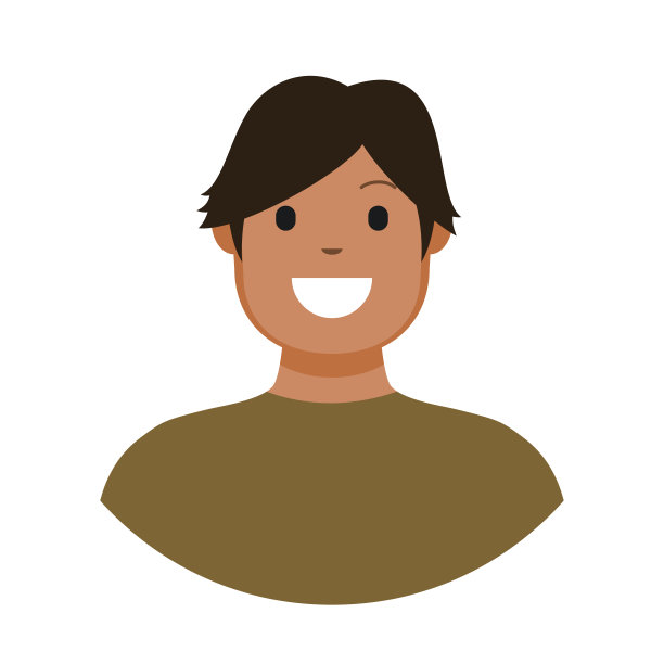 社交网络人物头像图标 - 男人 - 矢量图图片下载