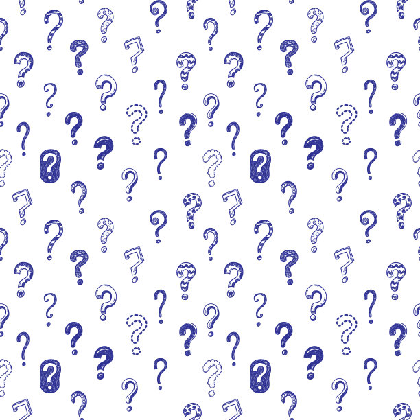 涂鸦问题手绘无缝矢量模式图片下载