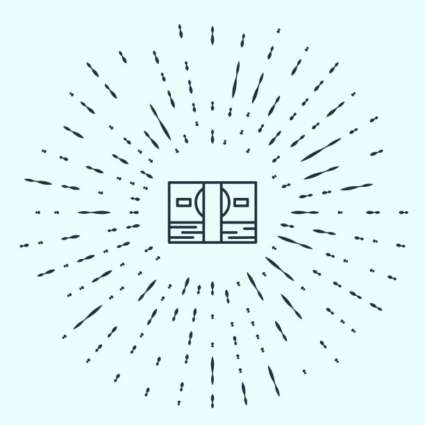 黑色线堆纸币现金图标孤立在灰色背景。钱钞票栈。比尔的货币。抽象的圆随机点。矢量图图片下载