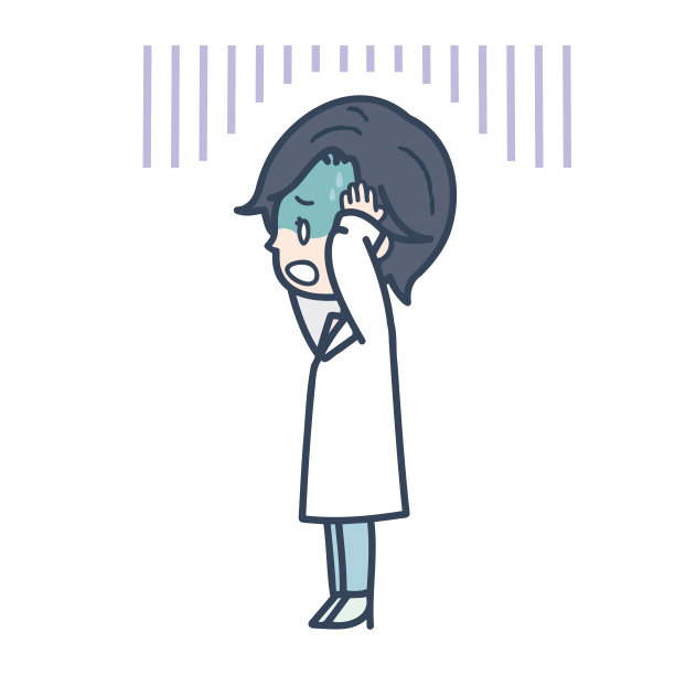 这是一个女医生震惊的例证。矢量图像。图片下载