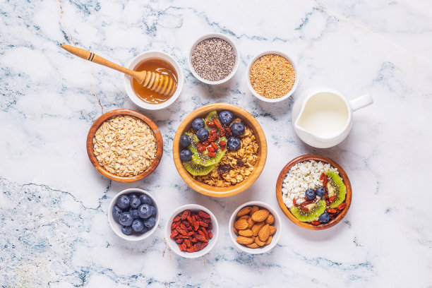 健康的早餐的原料图片下载