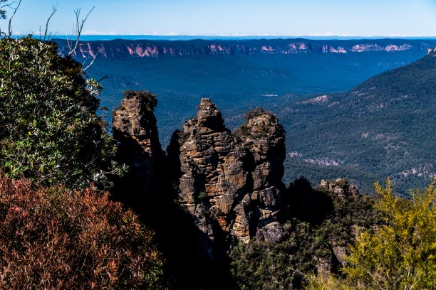 三姐妹，悉尼的蓝山图片下载