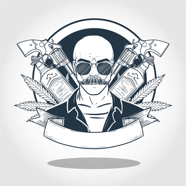 手绘素描墨西哥人海报传单图片下载