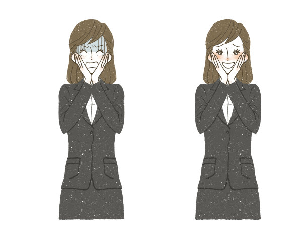 穿西装的女人是高兴还是震惊图片下载