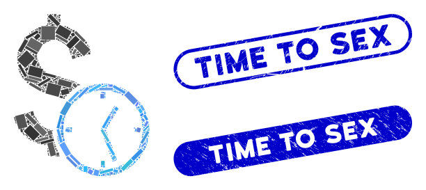 矩形拼贴美元信用与危难时间图片下载