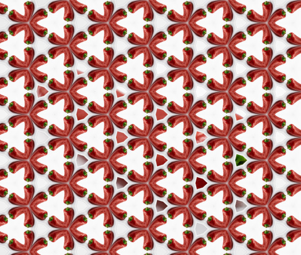 红辣椒在一个无缝的模式图片下载