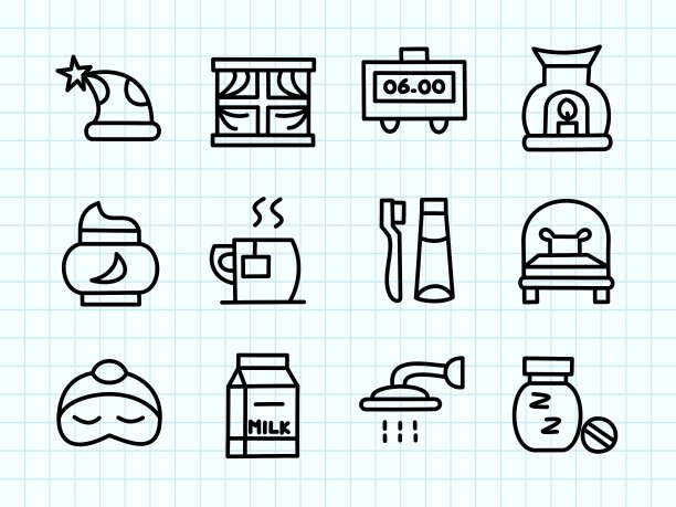 睡觉的涂鸦画图片下载