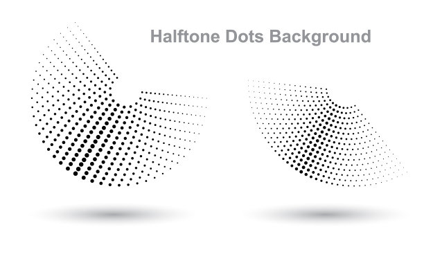 抽象点形式与半色调效果。可以使用作为标志或图标或背景的任何项目。图片下载