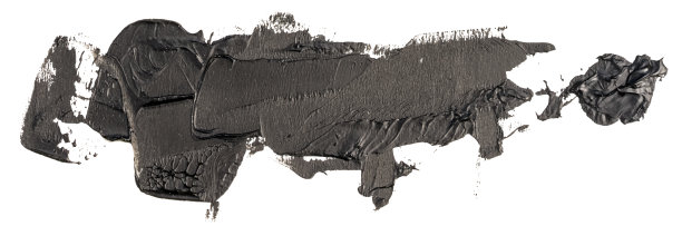 长手画孤立的油漆刷条纹与肮脏的黑色esp 10矢量插图图片下载