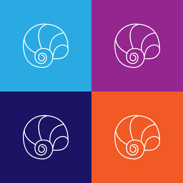 海鲜,蜗牛图标。亚洲美食元素插画。收藏图标之一的网站，网页设计，移动应用程序图片下载