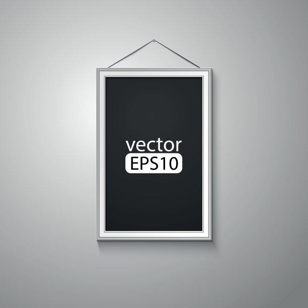 混凝土墙上的空白图片特写图片下载