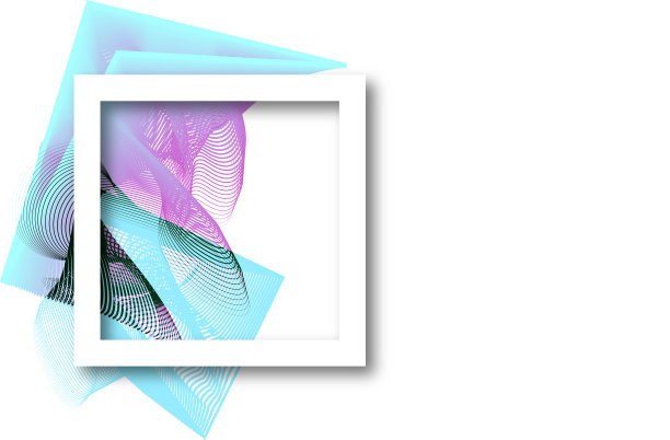 抽象几何线条艺术背景与白色框架图片下载