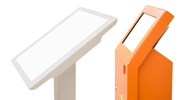 自助服务台隔离在白色背景上图片下载