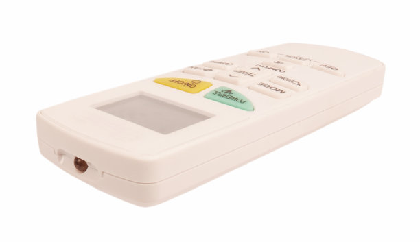 遥控空调隔离在白色背景图片下载