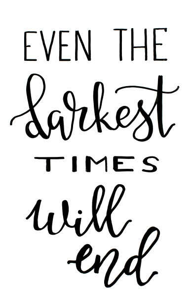 黑色的铭文即使是最黑暗的时代也会结束图片下载