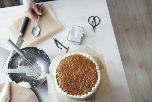 贝克的原料和工具。图片下载