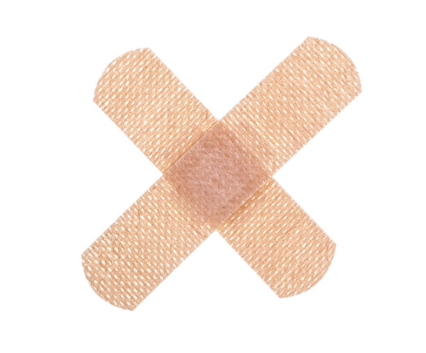 医疗设备。绷带带绷带做成医疗加号的形状。图片下载