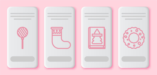 套线棒棒糖圣诞袜圣诞图片下载