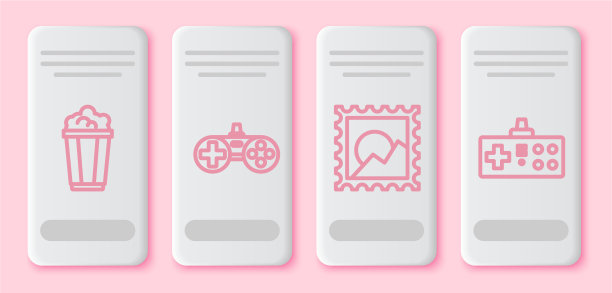 在游戏手柄纸盒中设置爆米花线图片下载